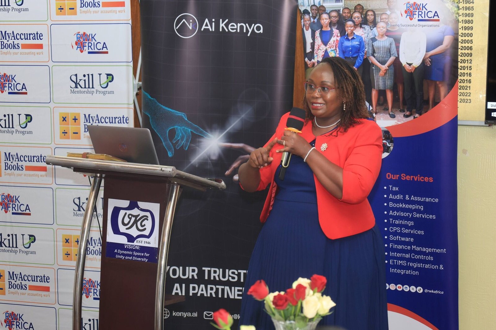 Dr. Regina coaching C-suite executives